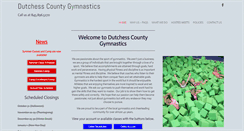 Desktop Screenshot of dutchessgymnastics.com